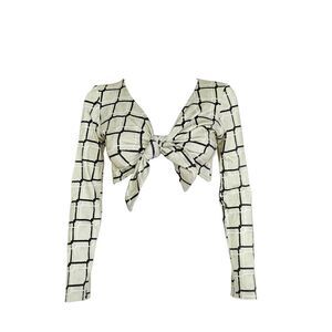 helenamanzano tie-front crop top